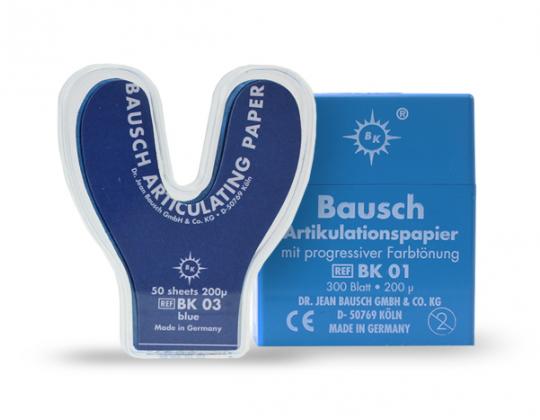 Papier à articuler Bausch 200 µ bleu