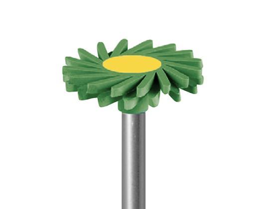 Fraises polissage diamantée vert jaune 9821