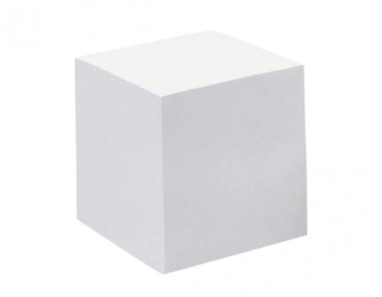 Bloc-notes cube blanc feuillets encollés