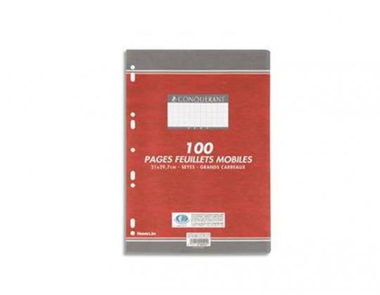 Feuillets mobiles perforées