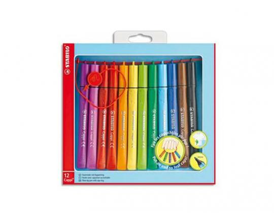 Pochette de 12 feutres de coloriage Cappi