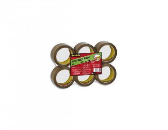 Adhésif polypropylène marron x 6 rouleaux