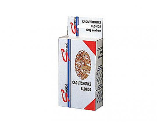 Bracelet caoutchouc blond étroit paquet de 100 gr
