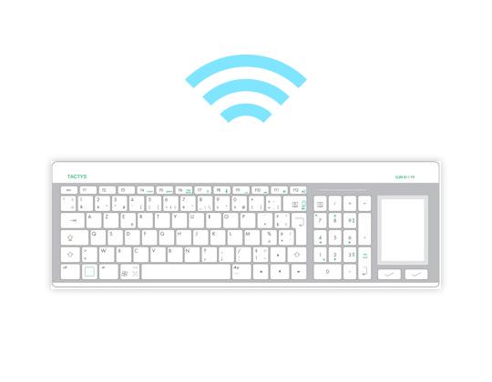 Clavier tactile en verre Slim 1011 sans fil