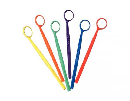 Miroir avec manche assortiment 6 couleurs