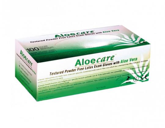 Gants Aloe Care LATEX non poudrés avec Aloé Véra