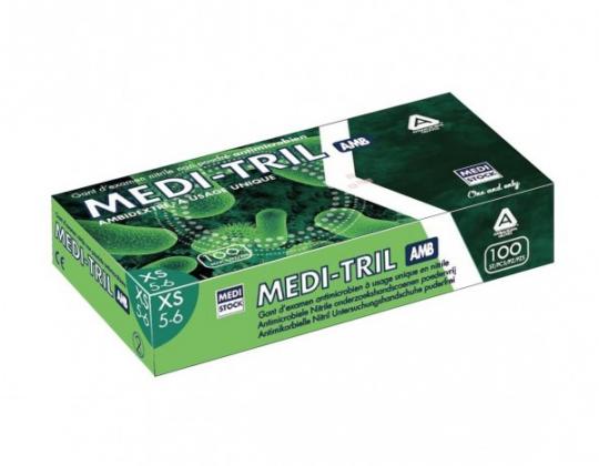 Gants Medi-Trill antimicrobien NITRILE