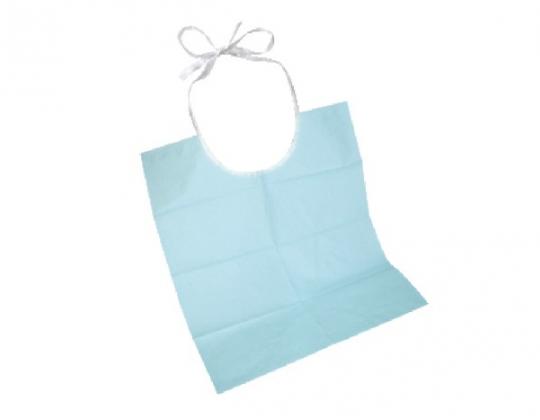 Bavette Blue Bib Tie On à cordons