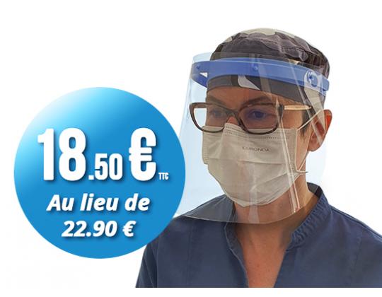Visière de protection 1 monture + 10 visières