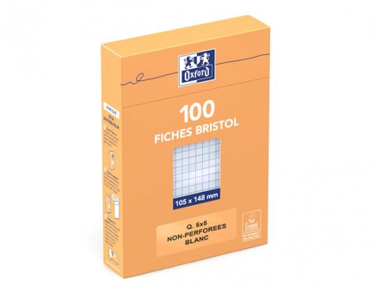 Fiches Bristol sous étui distributeur