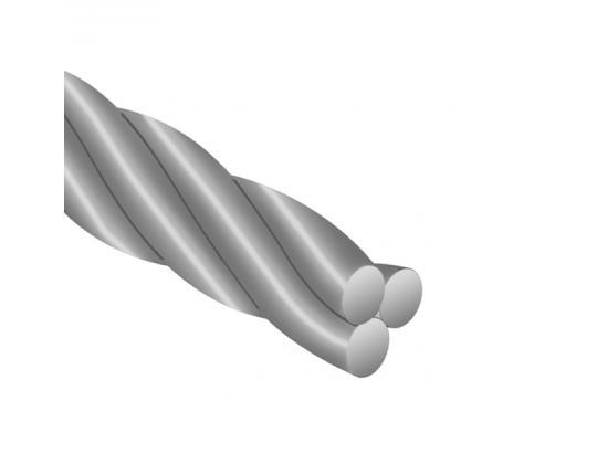 Arc TWIST Acier 3 brins en tube