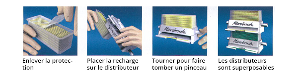 Applicateurs Microbrush Bleus