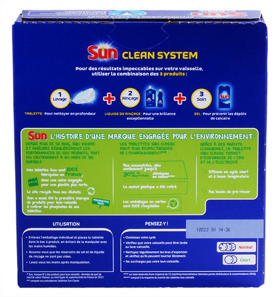 Tablettes Sun Classic (x 60)